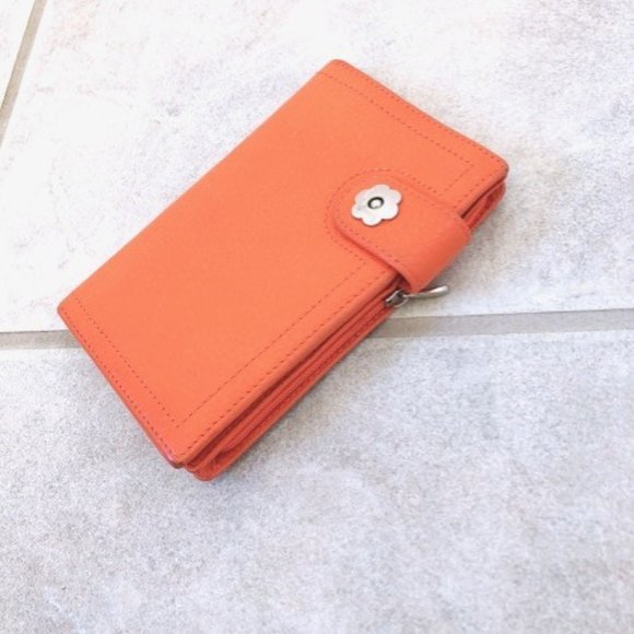 ✿ Orange Flower Wallet - Picture 2 of 8
